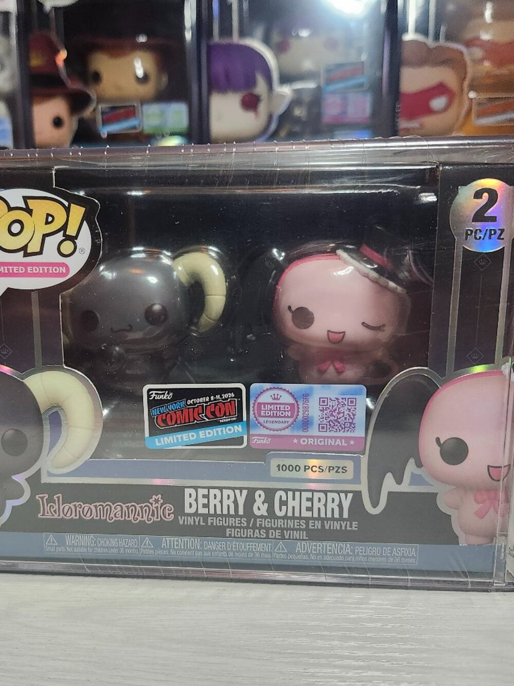 Funko POP! Lloromannic Berry and Cherry 2 pack NYCC Sticker 2026 LE 1000 Sanrio